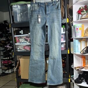 Fashion Nova Denim Blue Wide Leg Jeans